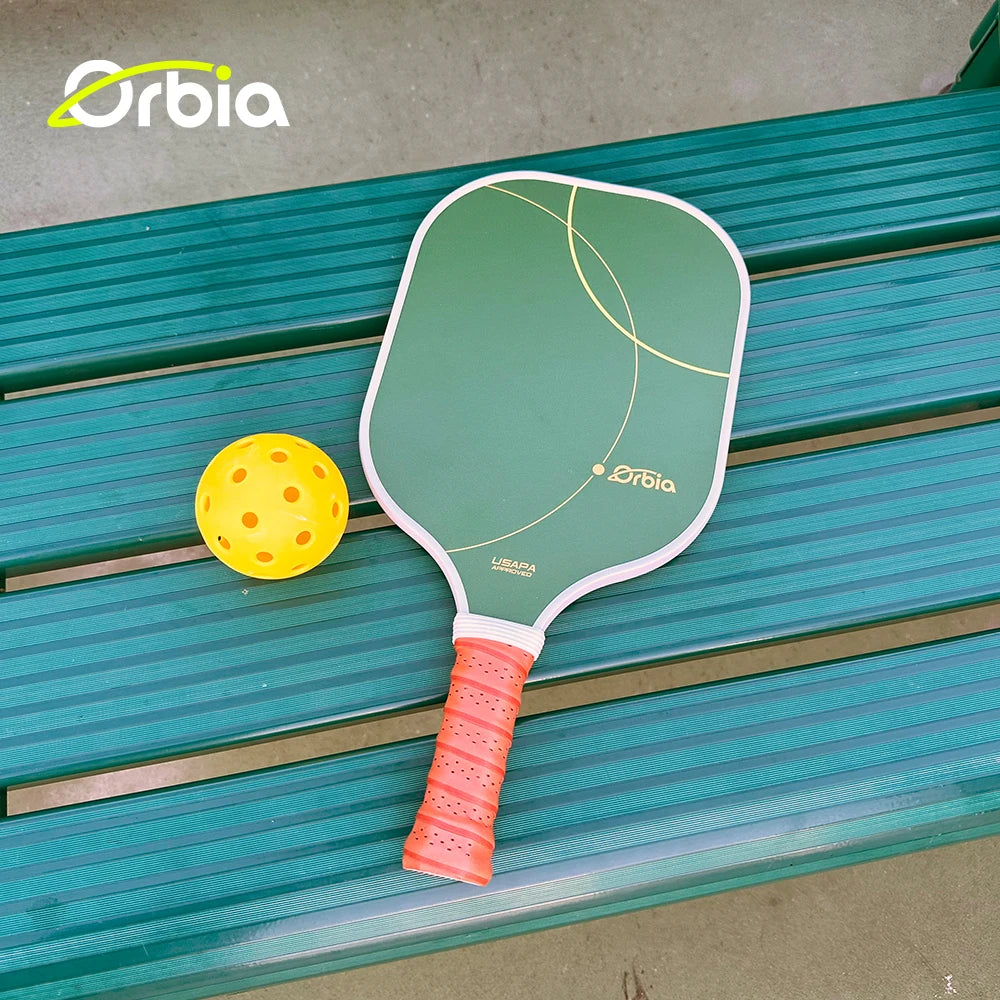 Orbia Sports Pro Pickle Ball Paddle 2 Paddle 4Ball Adorable Glass Fiber Pickleball Paddle 16mm Thickness PP Core Pickleballs Set